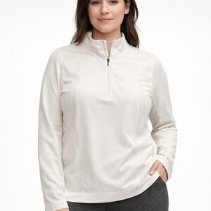 NEW ▪︎ Old NAVY • ACTIVE • Size 3X • Soft Pullover Zip-Neck Thumb Holes